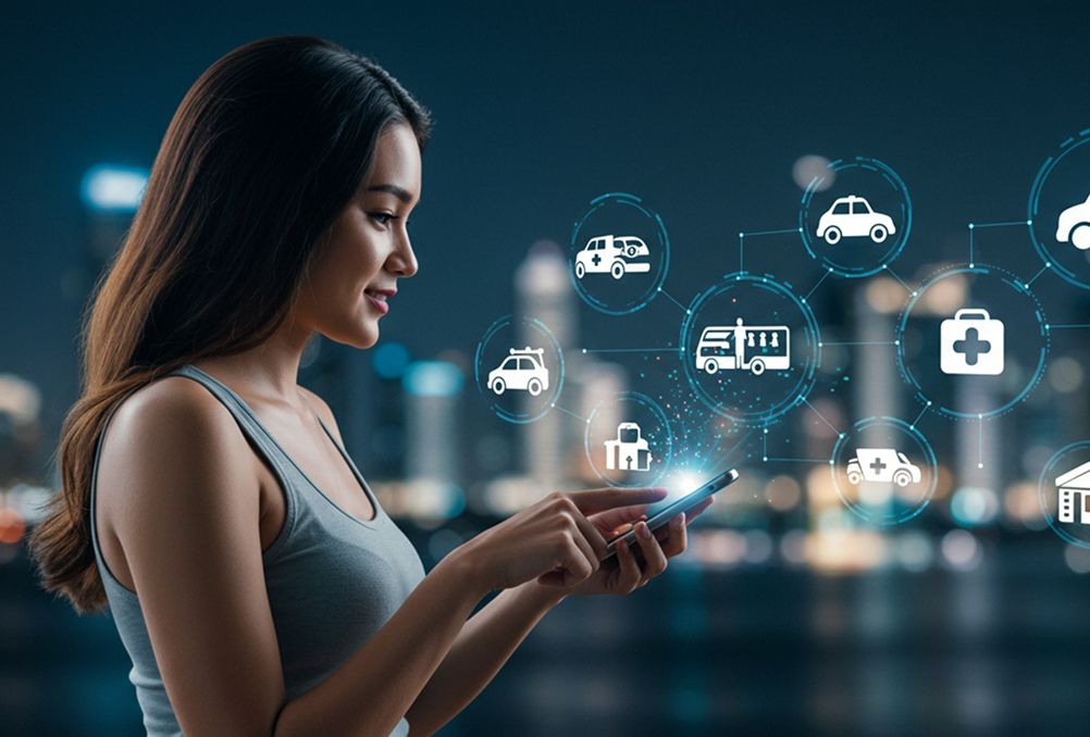 supply chain management - a lady holding a phone